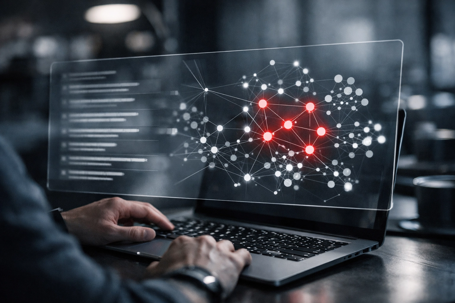 Digital interface visualizing how AI SEO optimization interprets search intent and semantic clusters for better rankings.