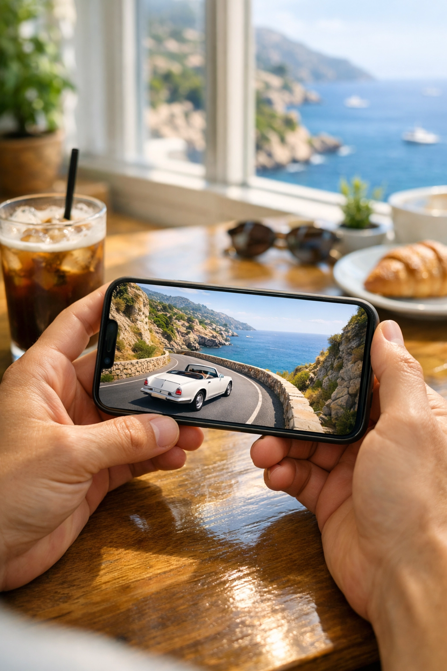 7 Mistakes You’re Making with Image Compression (and How Pixel-Shrink.com Fixes Them) 3 Smartphone displaying a sharp travel photo, illustrating fast mobile optimization for photographers.