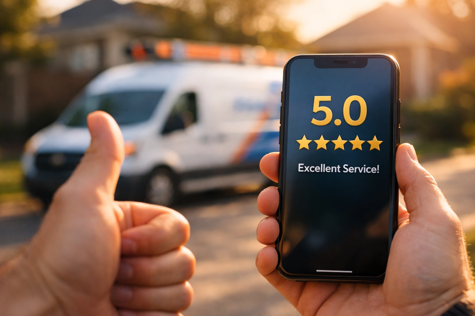 Five-star customer review for Green Bay mobile auto service provider