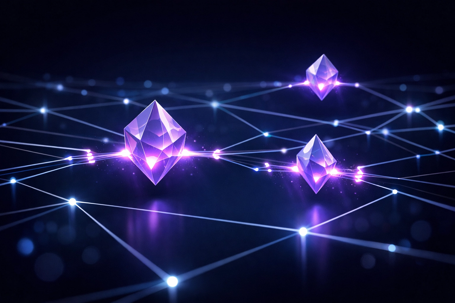 Futuristic network nodes being repaired to improve technical SEO and site indexing.