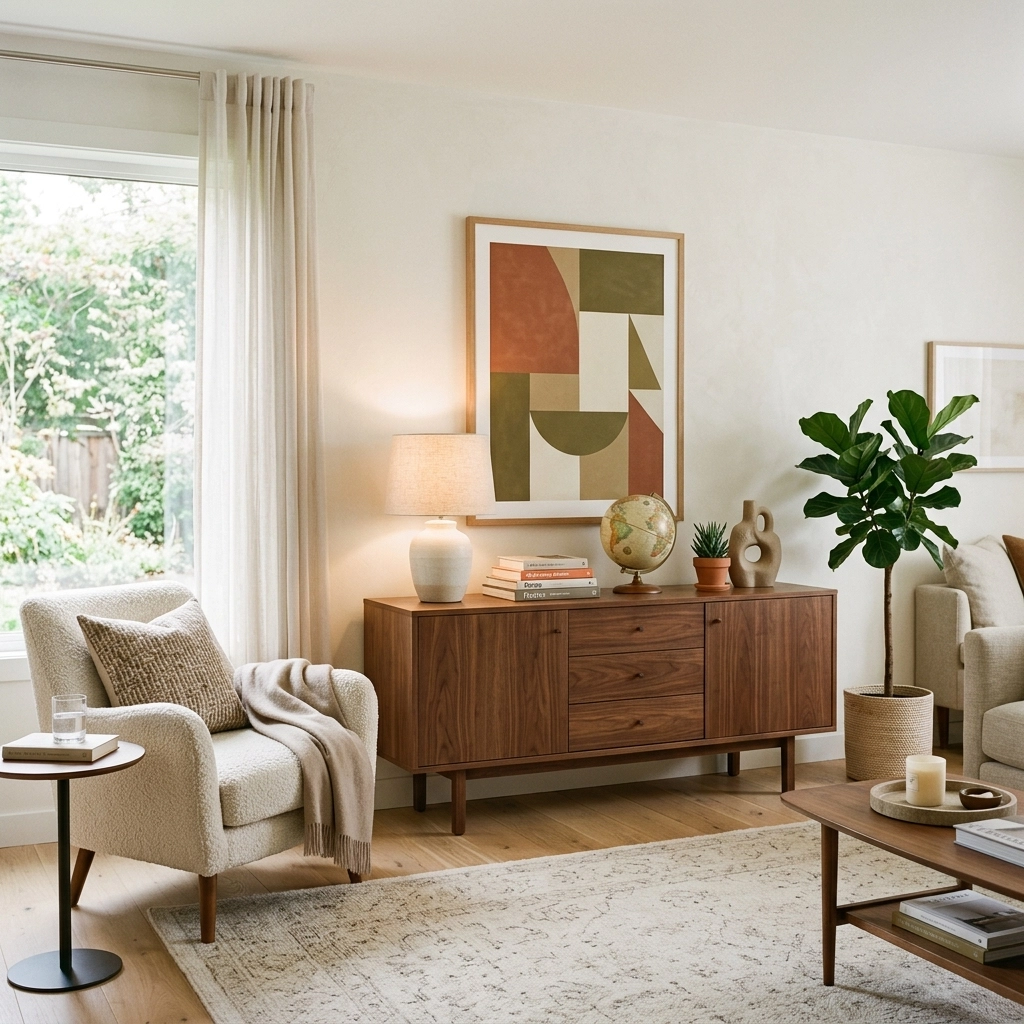 [HERO] Elevate Your Living Room: The Ultimate Mid-Century Modern Anchor Piece