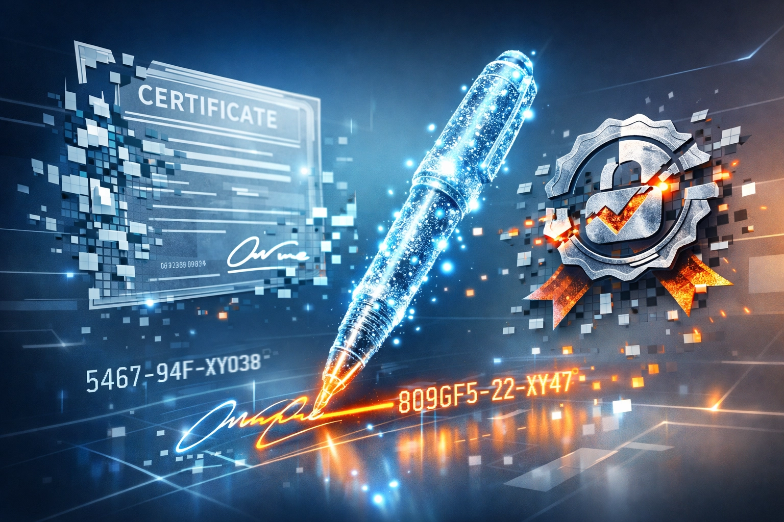 Digital signature forgery threat from quantum computing capabilities
