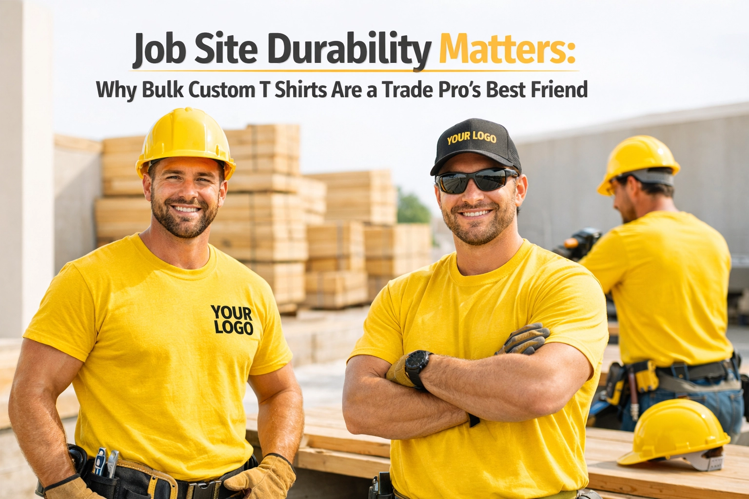[HERO] Job Site Durability Matters: Why Bulk Custom T Shirts Are a Trade Pro