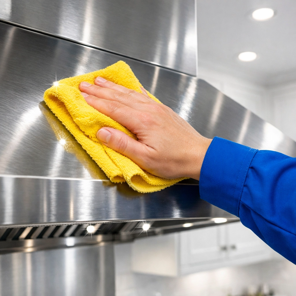 Professional house cleaner using Ninja efficiency for green cleaning Groton MA homes.