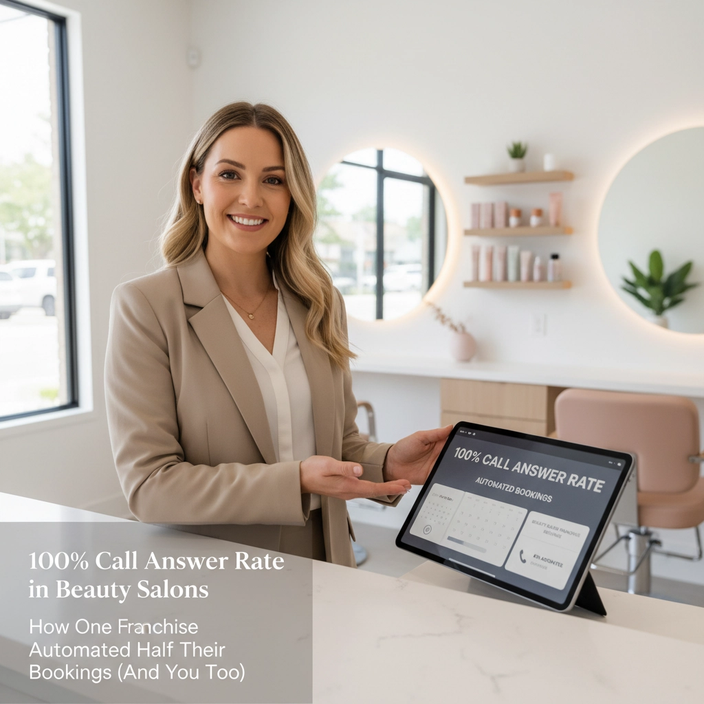 100% Call Answer Rate in Beauty Salons: How One Franchise Automated Half Their Bookings (And You Can Too)