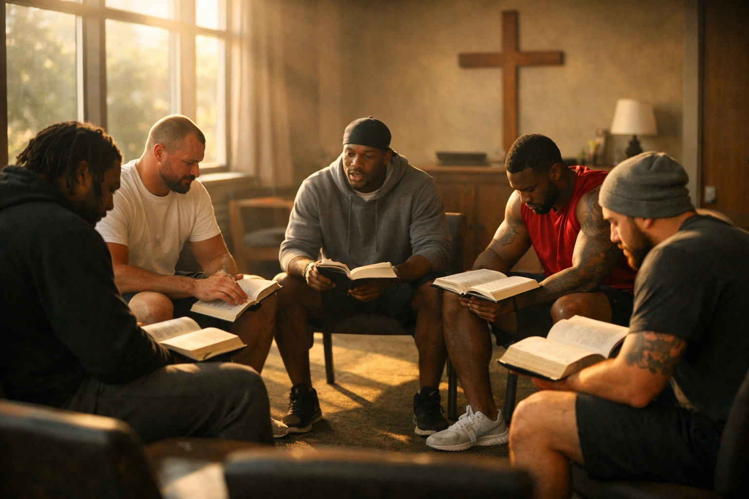 NFL players gathering for Bible study led by Patriots chaplain James Mitchell