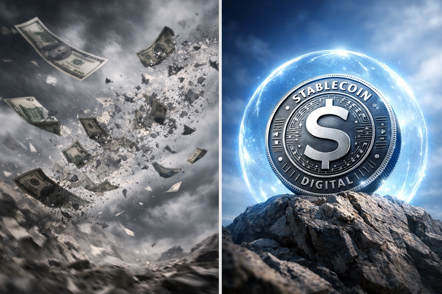 LUSD stablecoin stability versus volatile traditional currency for humanitarian programs