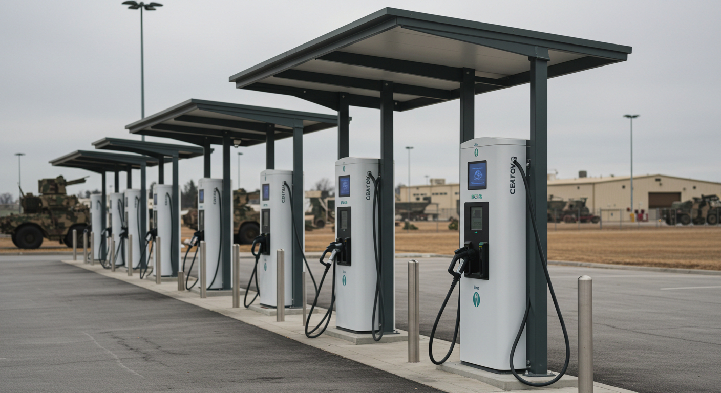 Off-Grid EV Solar Carport Charging Stations