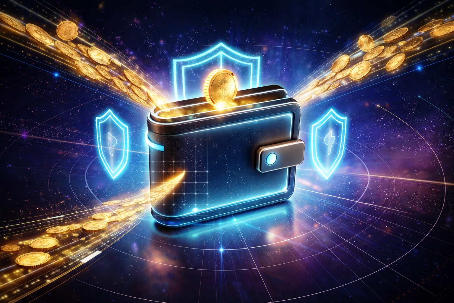 Secure self-custody merchant wallet receiving direct cryptocurrency payments without intermediaries