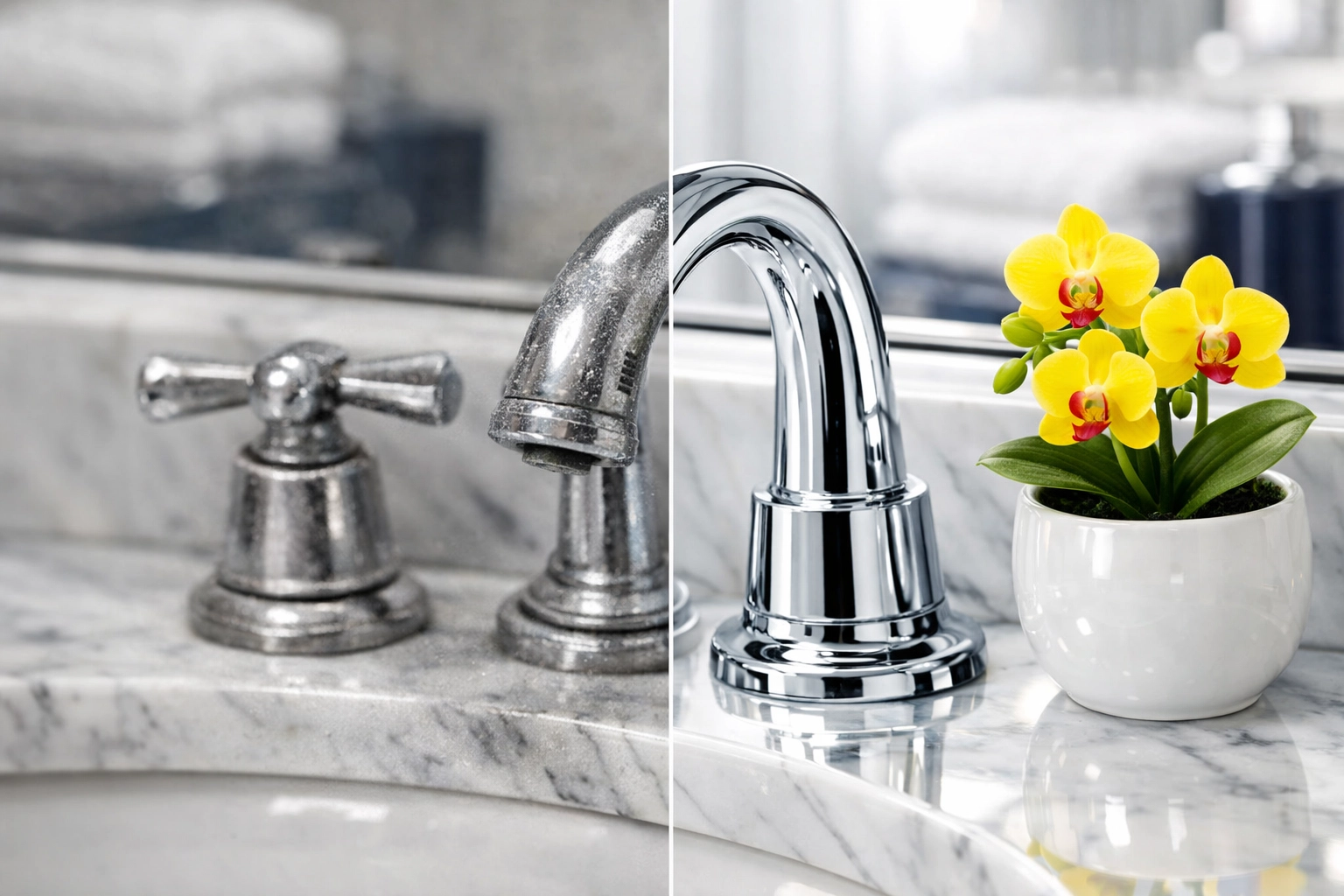 A comparison of regular versus deep cleaning results provided by professional cleaners in Lowell.