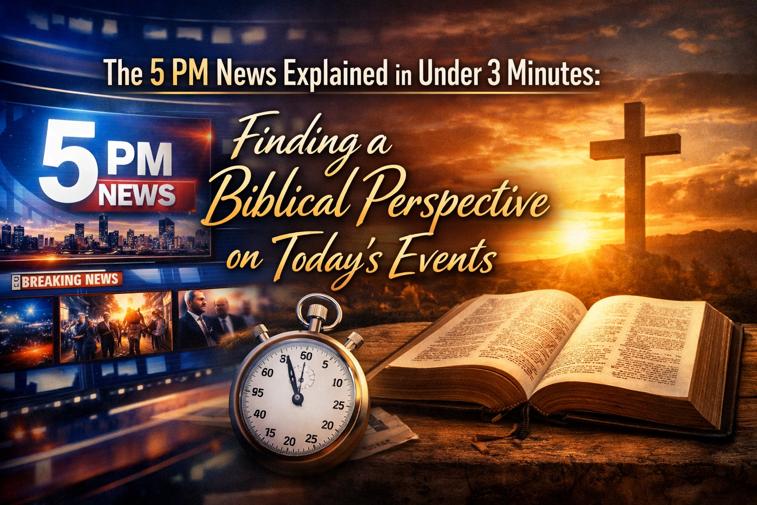 [HERO] The 5 PM News Explained in Under 3 Minutes: Finding a Biblical Perspective on Today