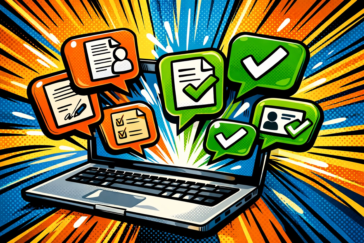Automated client onboarding workflow organizing documents and completion tasks