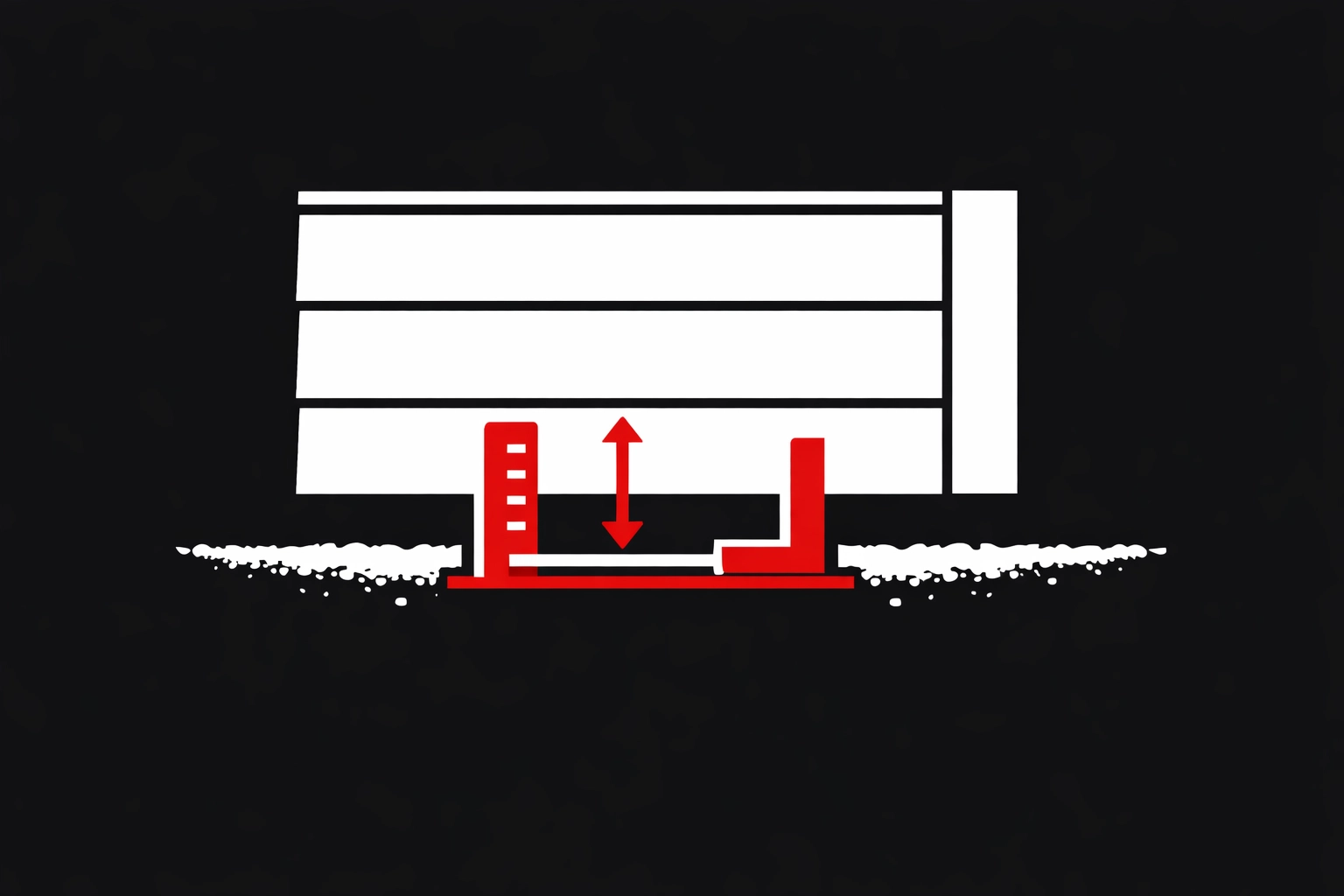 Proper clearance gap between home siding and ground to prevent moisture wicking and siding damage.