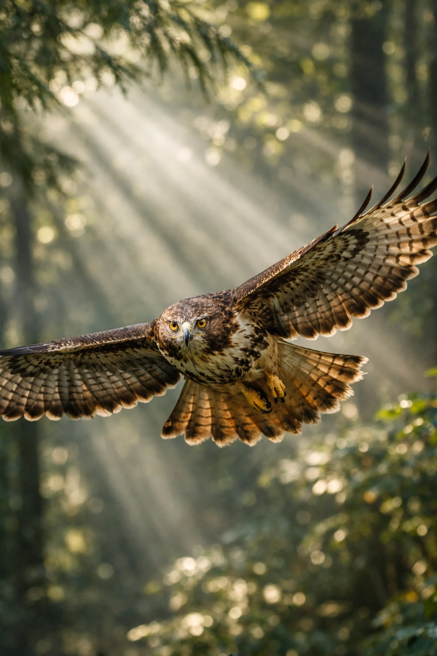 Sharp wildlife photo of a hawk in flight using the tracking power of the best mirrorless cameras for 2026.