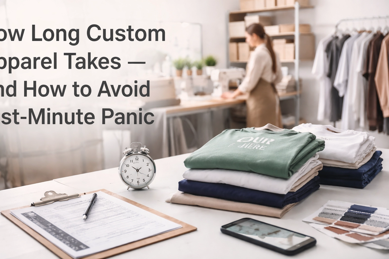 [HERO] How Long Custom Apparel Takes ,  And How to Avoid Last-Minute Panic