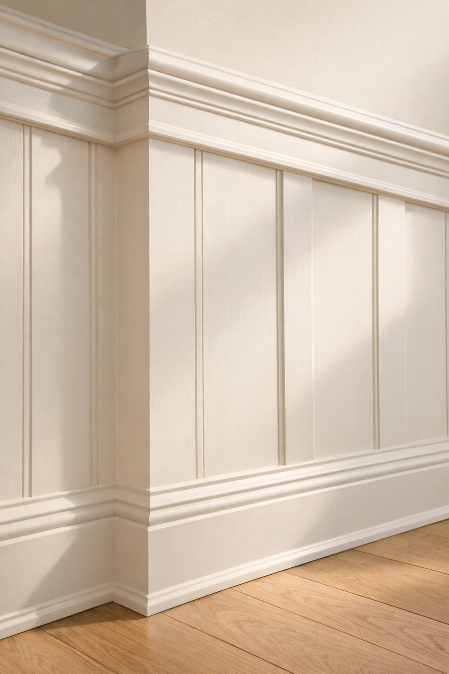 Board-and-batten millwork detail showcasing custom trim work in Orlando home remodeling