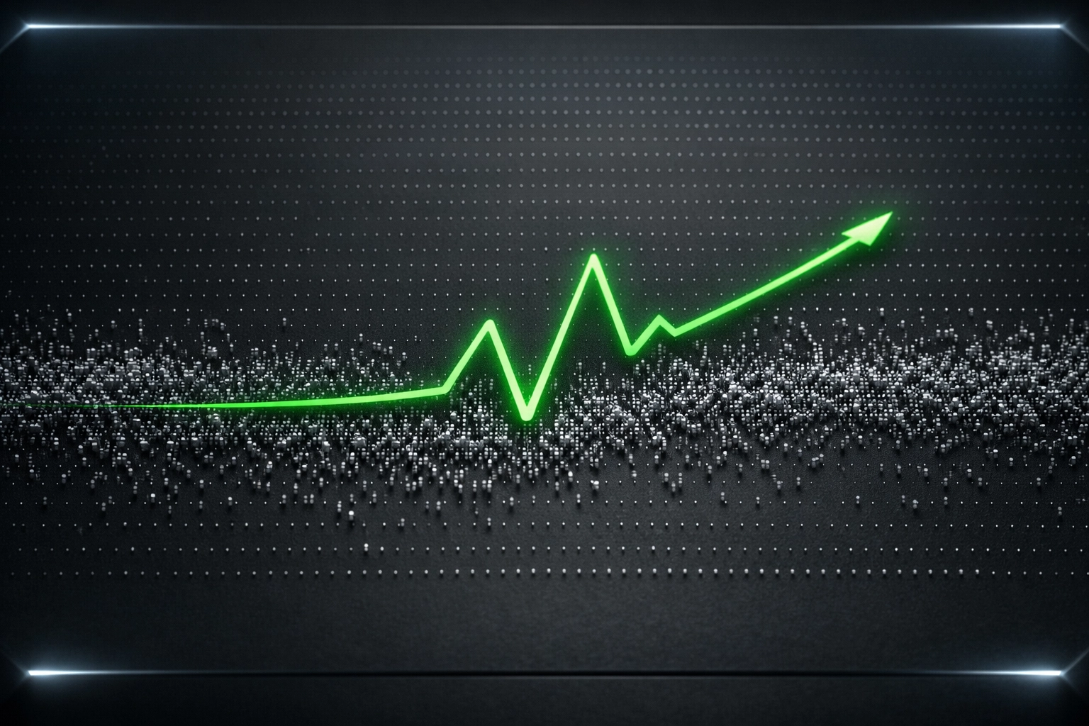Kelly Criterion; A steady green line representing bankroll stability and risk management in football betting.