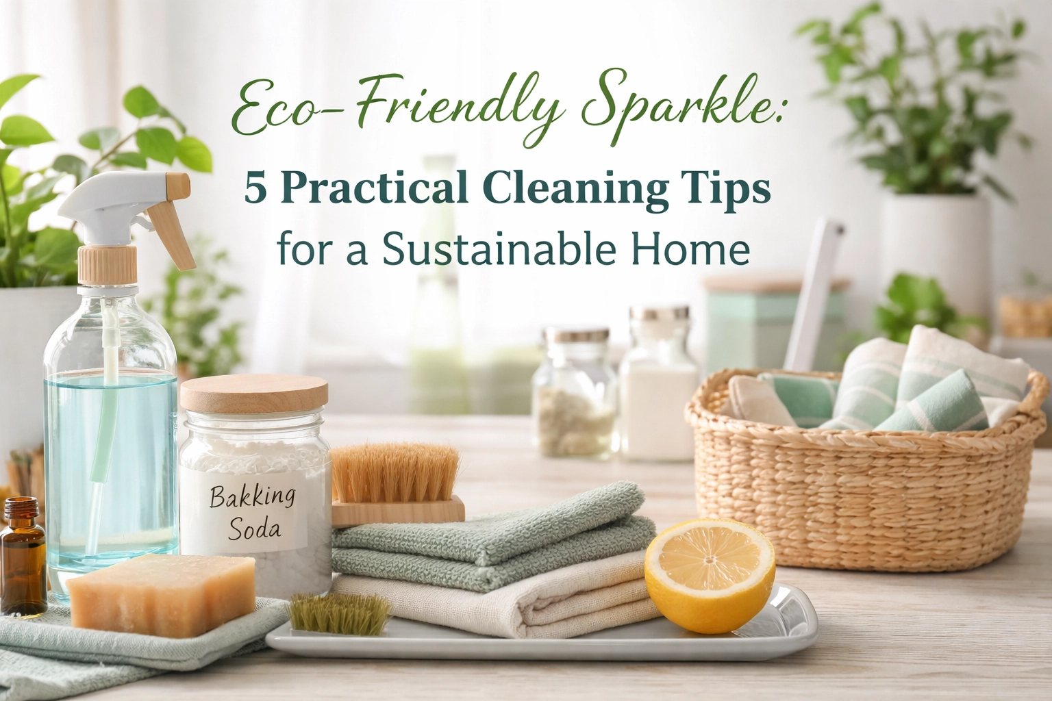 [HERO] Eco-Friendly Sparkle: 5 Practical Cleaning Tips for a Sustainable Home
