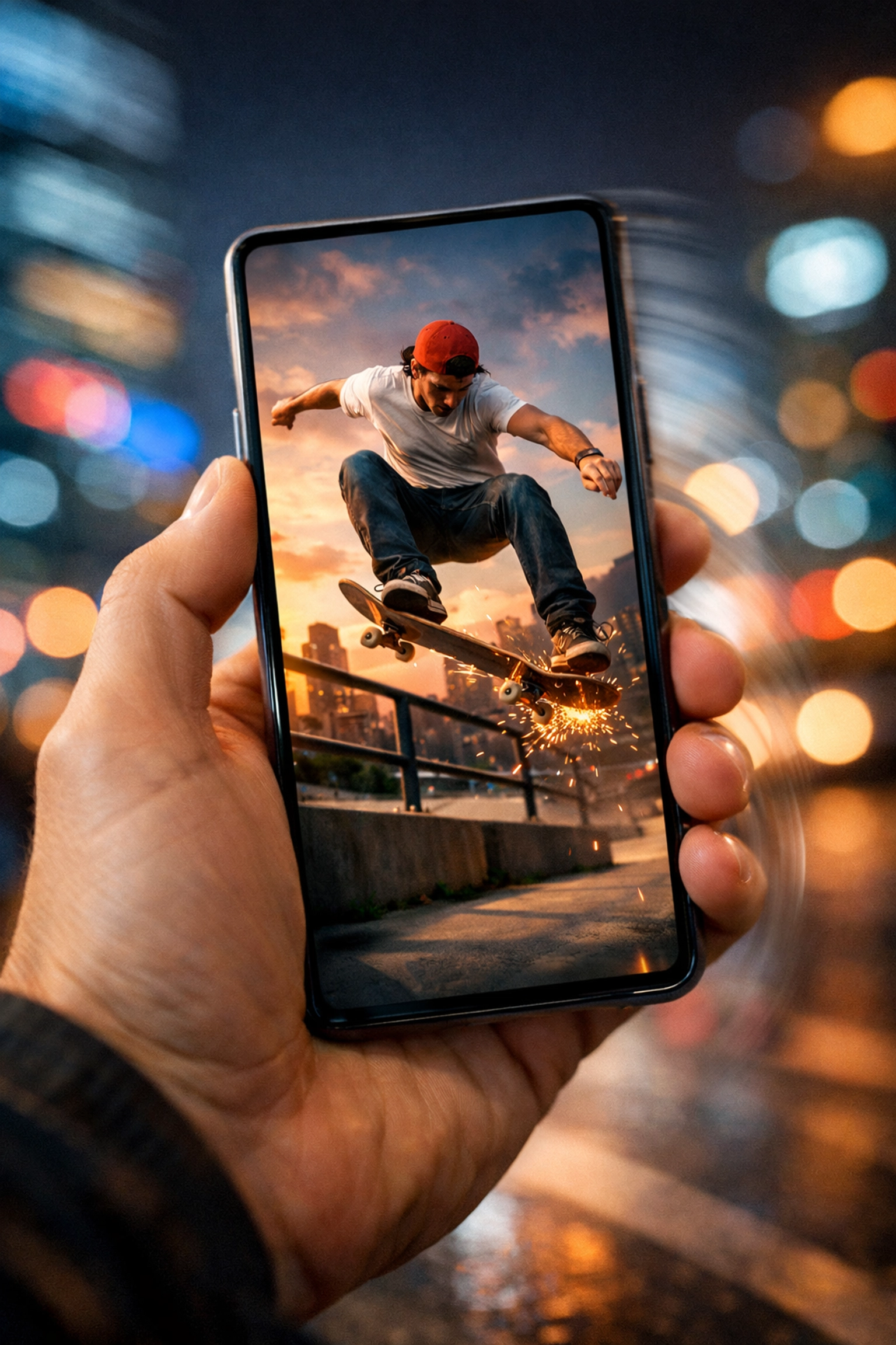 A smartphone displaying a vertical YouTube Short, illustrating the mobile discovery engine for video SEO.