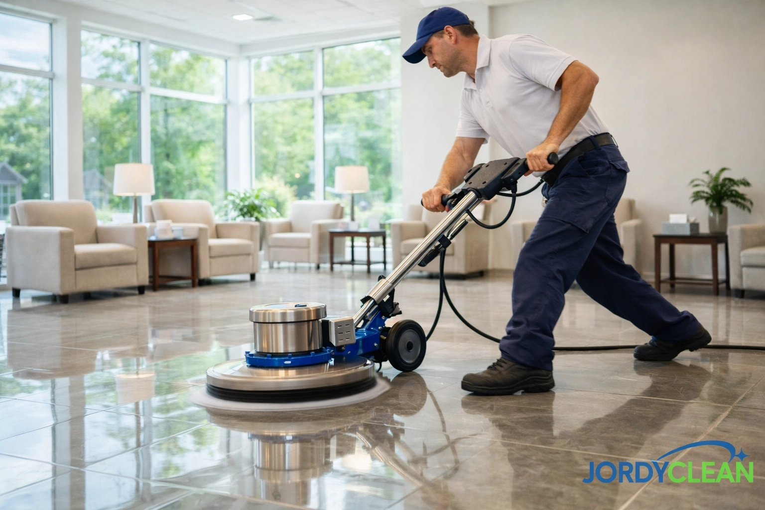 Professional office and medical suite cleaning in Ramsey NJ with polished floors