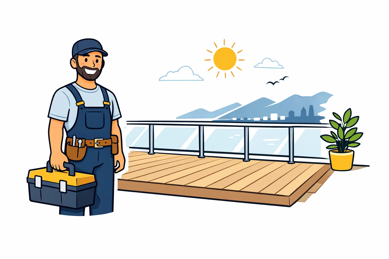 Professional Vancouver handyman service for deck maintenance and home repairs.