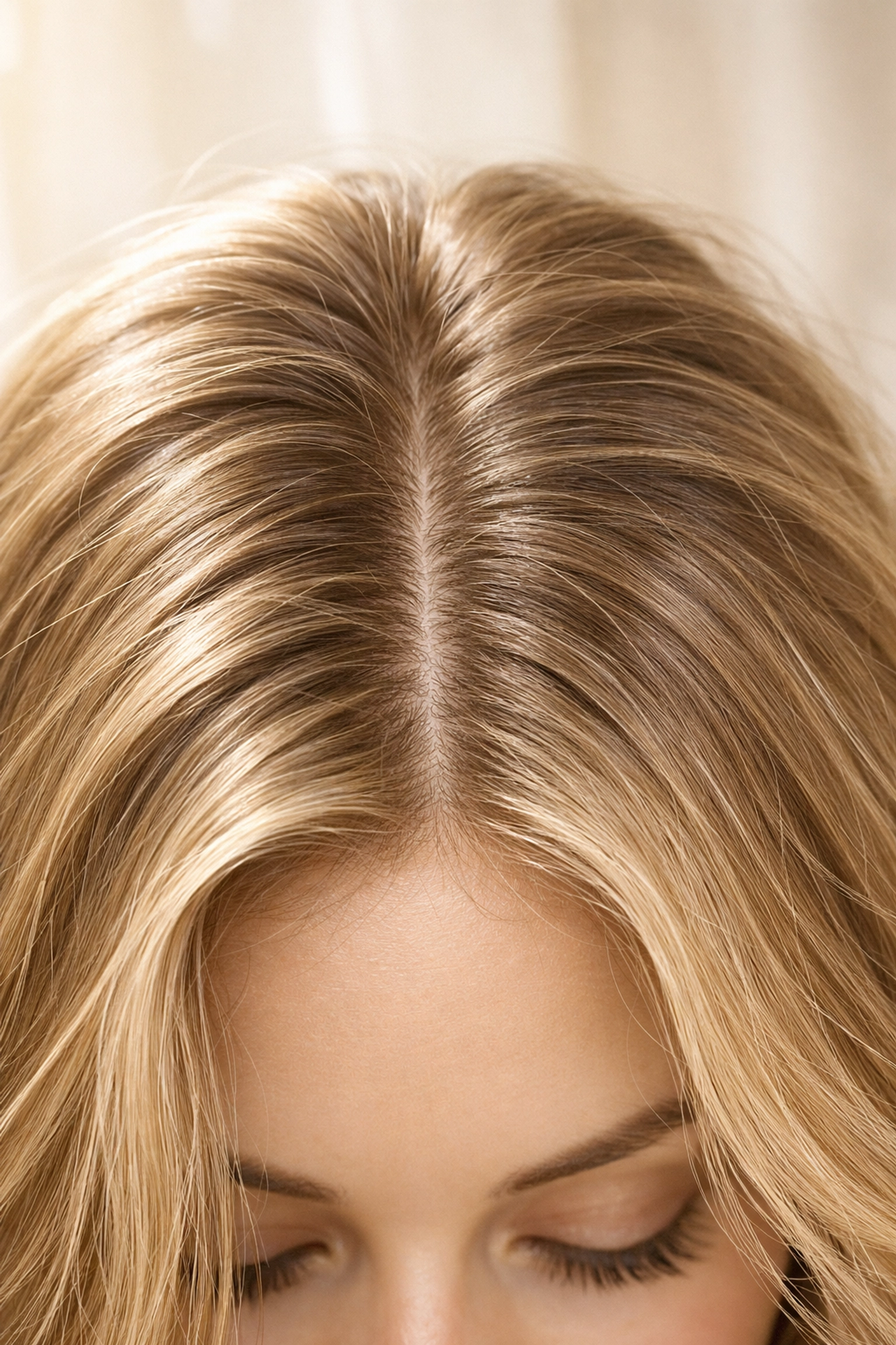 Healthy hair roots and clean scalp resulting from professional hair care tips in Concord NH.