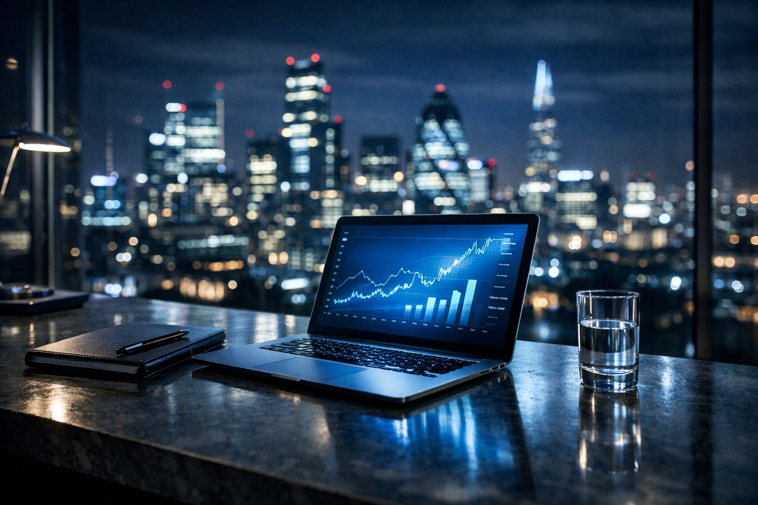 Modern office workspace demonstrating the power of 24/7 AI-driven sales automation.