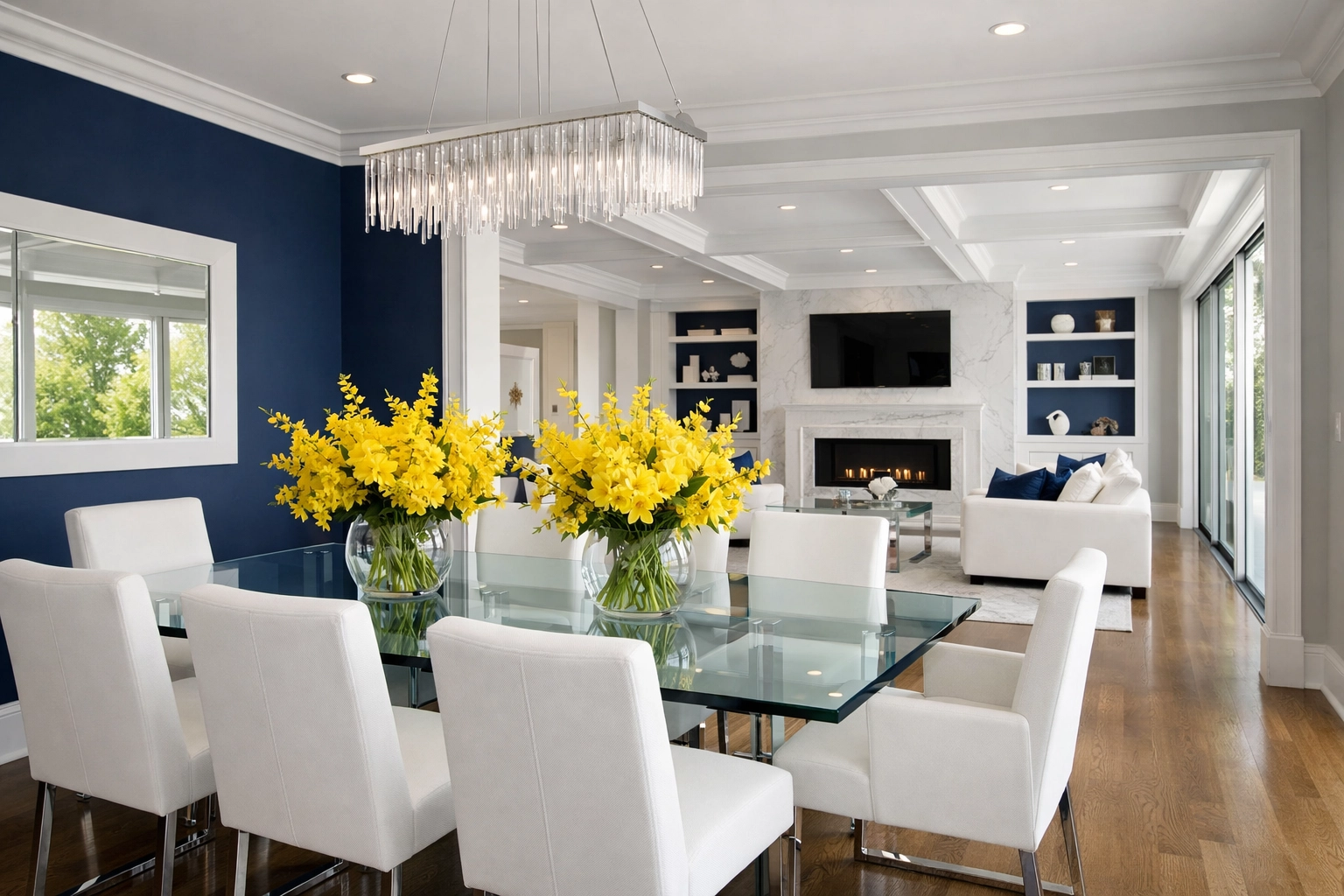 A perfectly maintained Wellesley home interior after high-end house cleaning services MA.