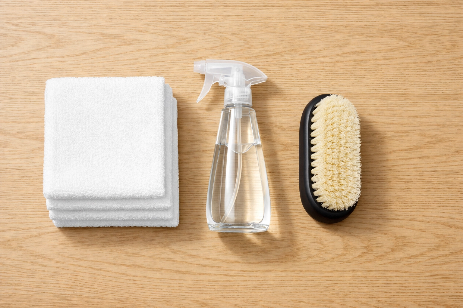 Professional cleaning supplies and tools used for high-velocity move-out cleaning in Midwest apartment units.