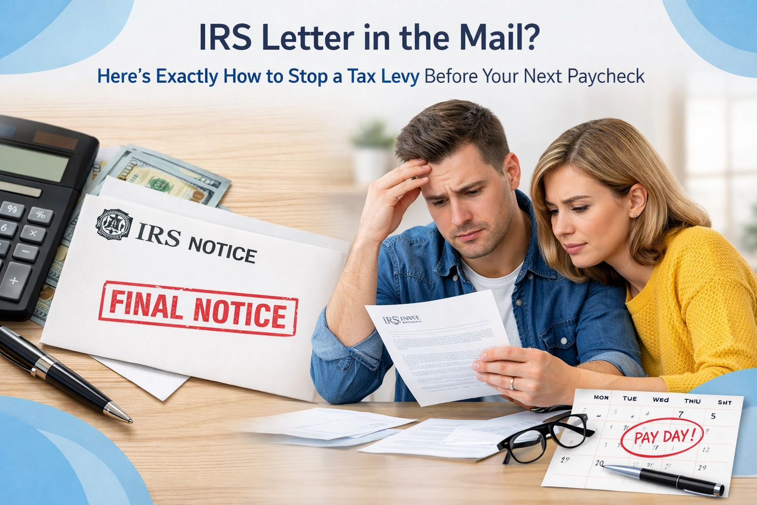 <span id="hs_cos_wrapper_name" class="hs_cos_wrapper hs_cos_wrapper_meta_field hs_cos_wrapper_type_text" style="" data-hs-cos-general-type="meta_field" data-hs-cos-type="text" >IRS Letter in the Mail? Here’s Exactly How to Stop a Tax Levy Before Your Next Paycheck</span>