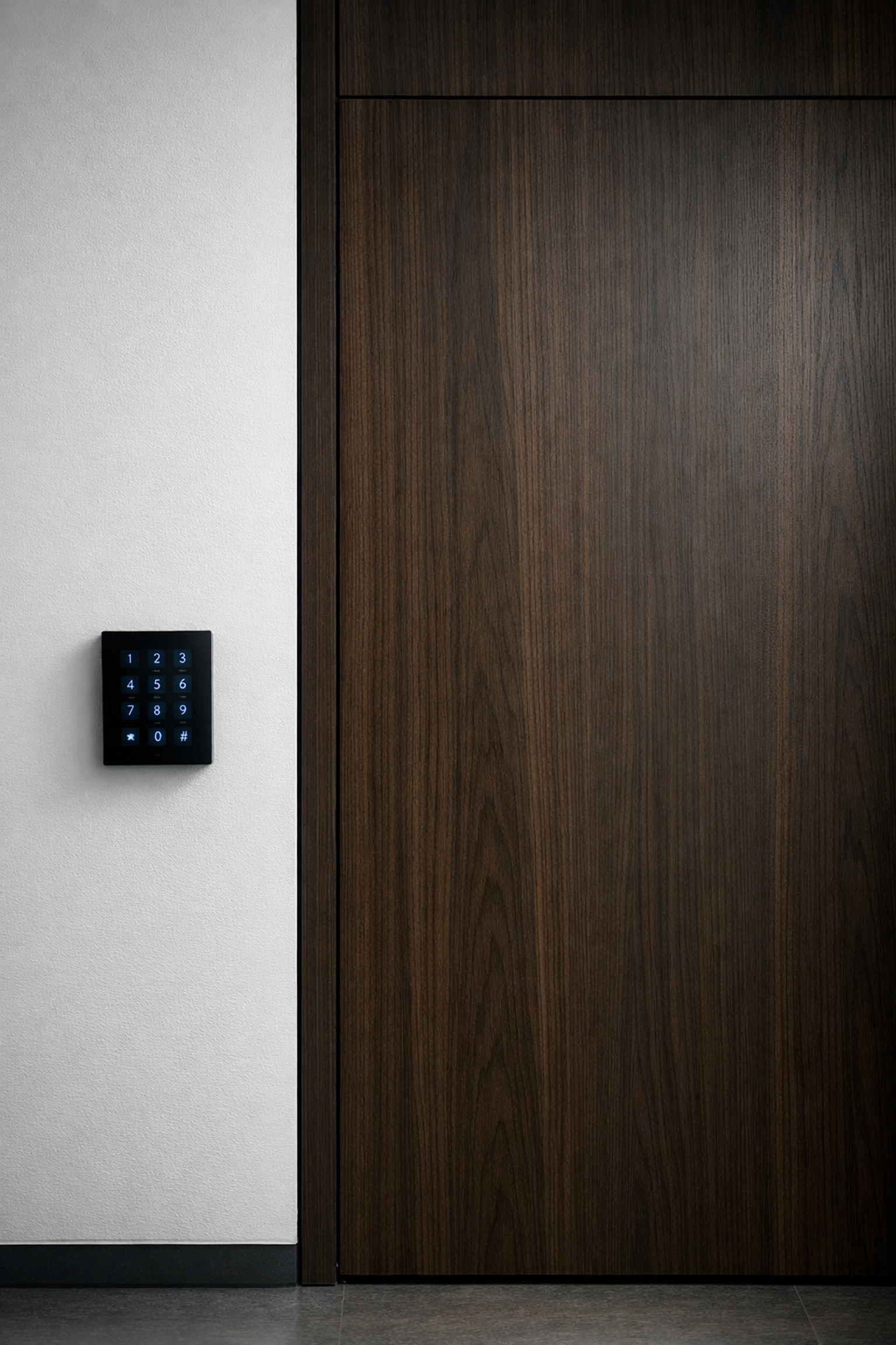 Secure office door with keypad representing gated disclosure when you sell my business North Carolina.