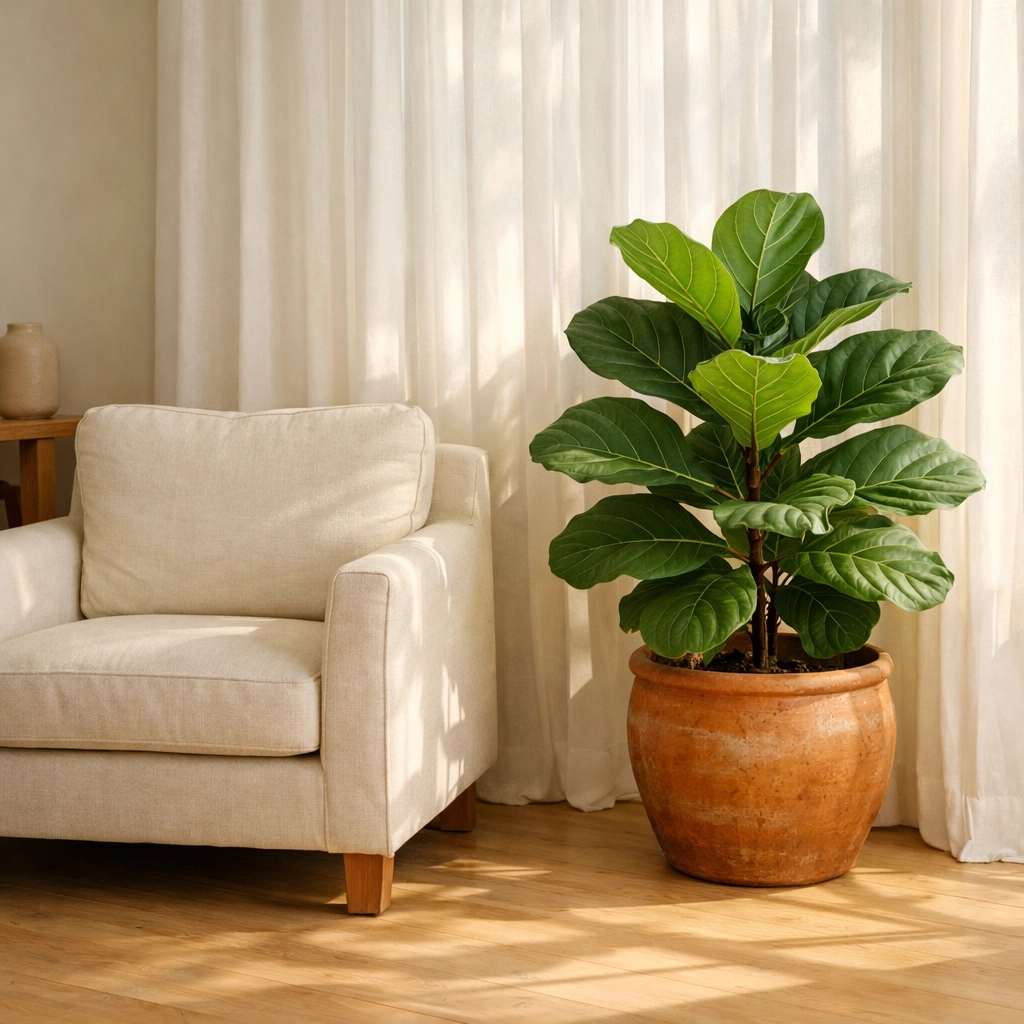 A serene living room representing safety after domestic violence and divorce in Virginia.