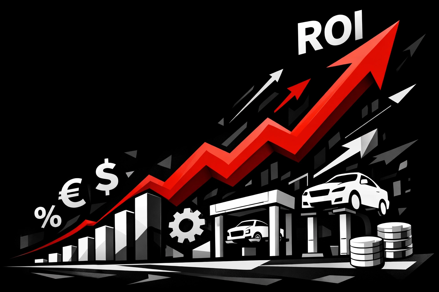 Recall conquest ROI growth metrics showing dealership service revenue increase