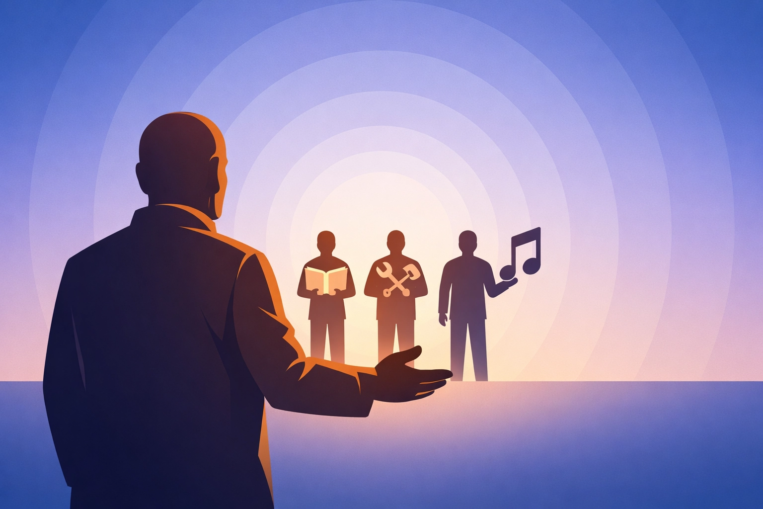 Church leader mentoring and developing disciples with diverse gifts and callings