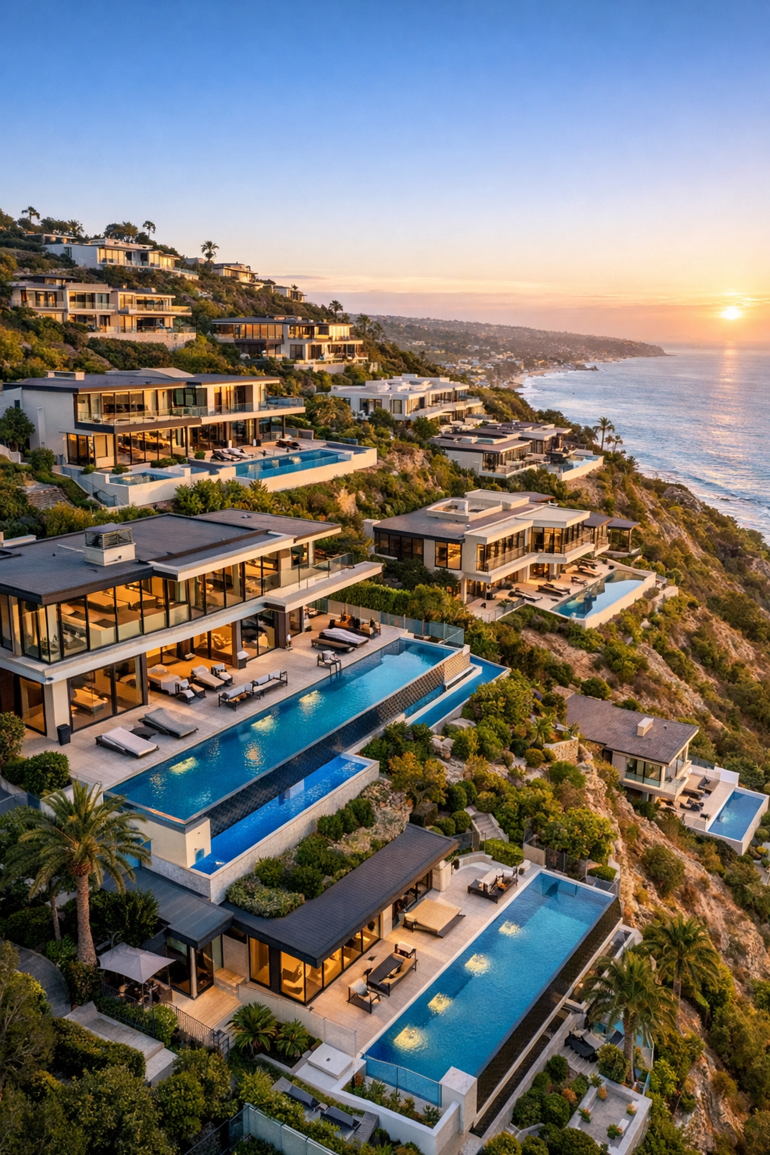 Luxury California coastal homes requiring jumbo loan financing