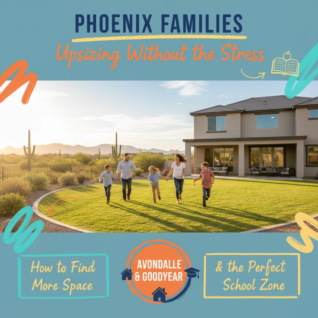 Family Enjoying Spacious Arizona Backyard