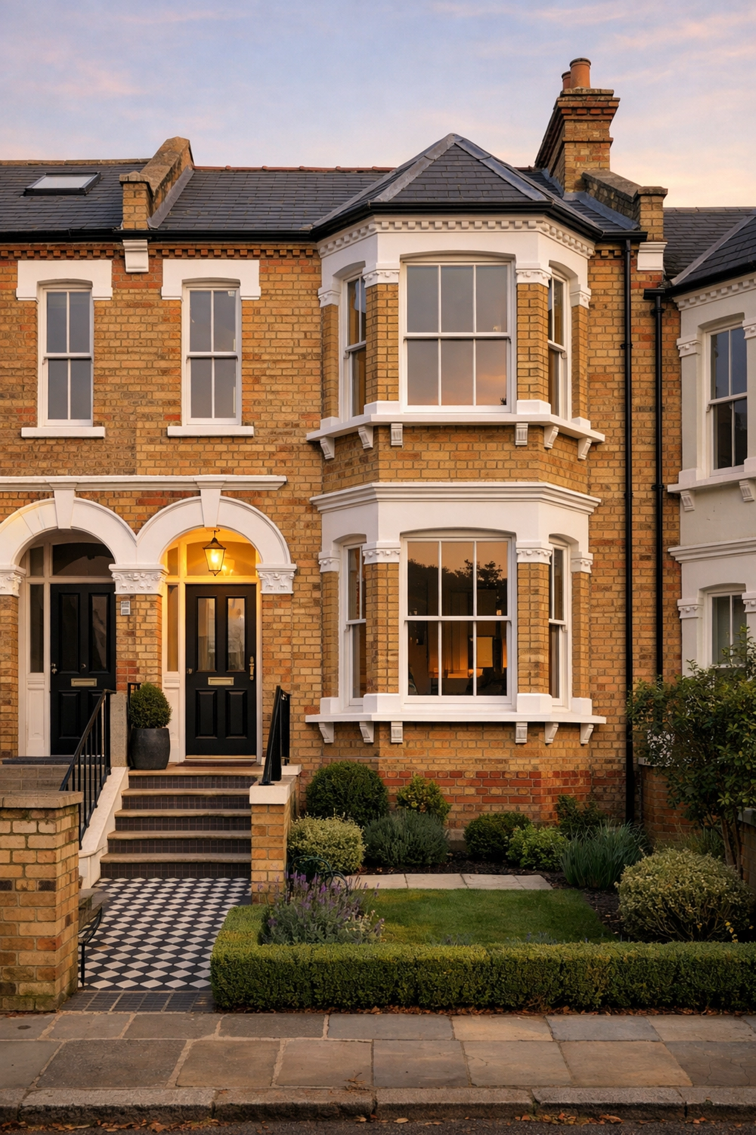 Renovated HMO Victorian terraced house South London architectural project exterior