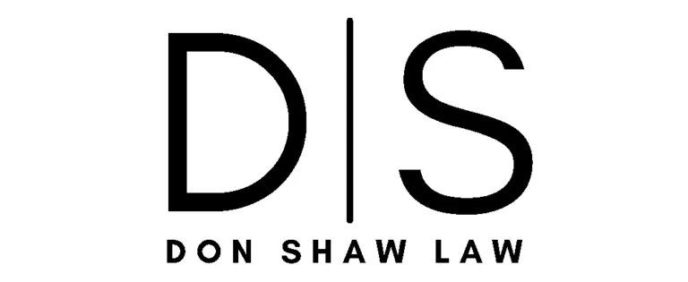The Don Shaw Law, PLLC logo, featuring large black initials 'D | S' with a vertical line, and 'DON SHAW LAW' in all caps beneath.