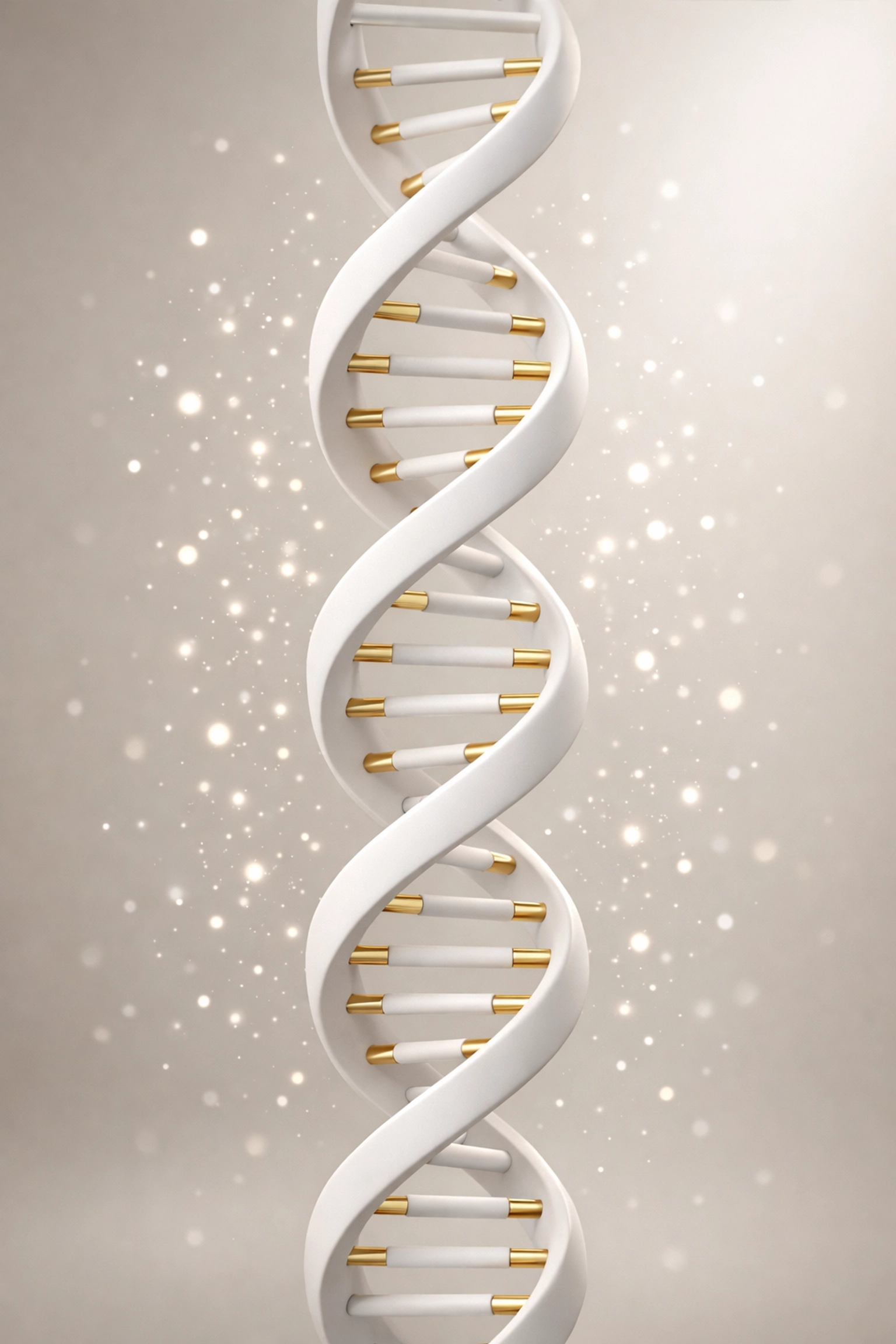 DNA double helix representing cellular repair and metabolic optimization research.