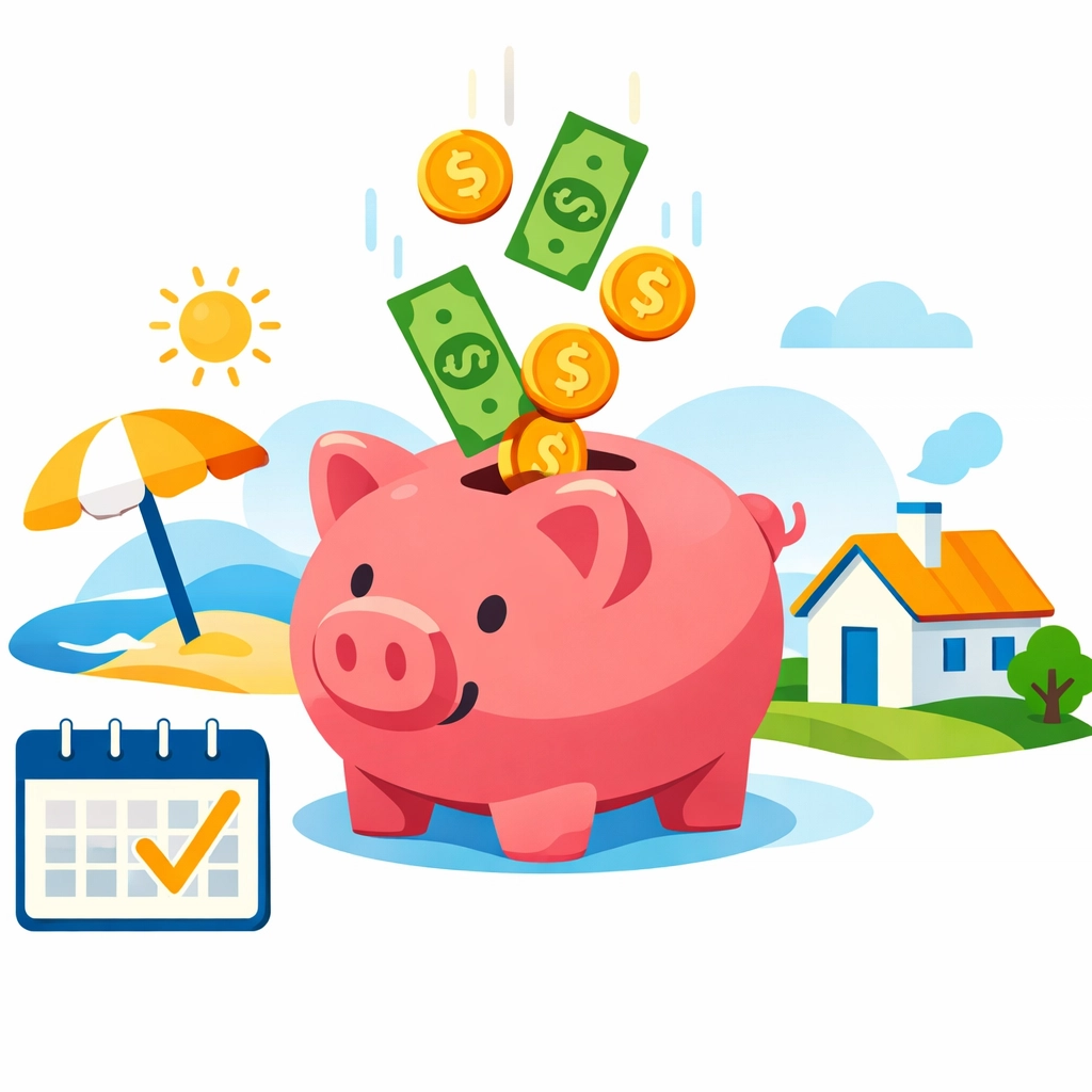 Retirement savings illustration showing tax-deferred contributions and business deductions