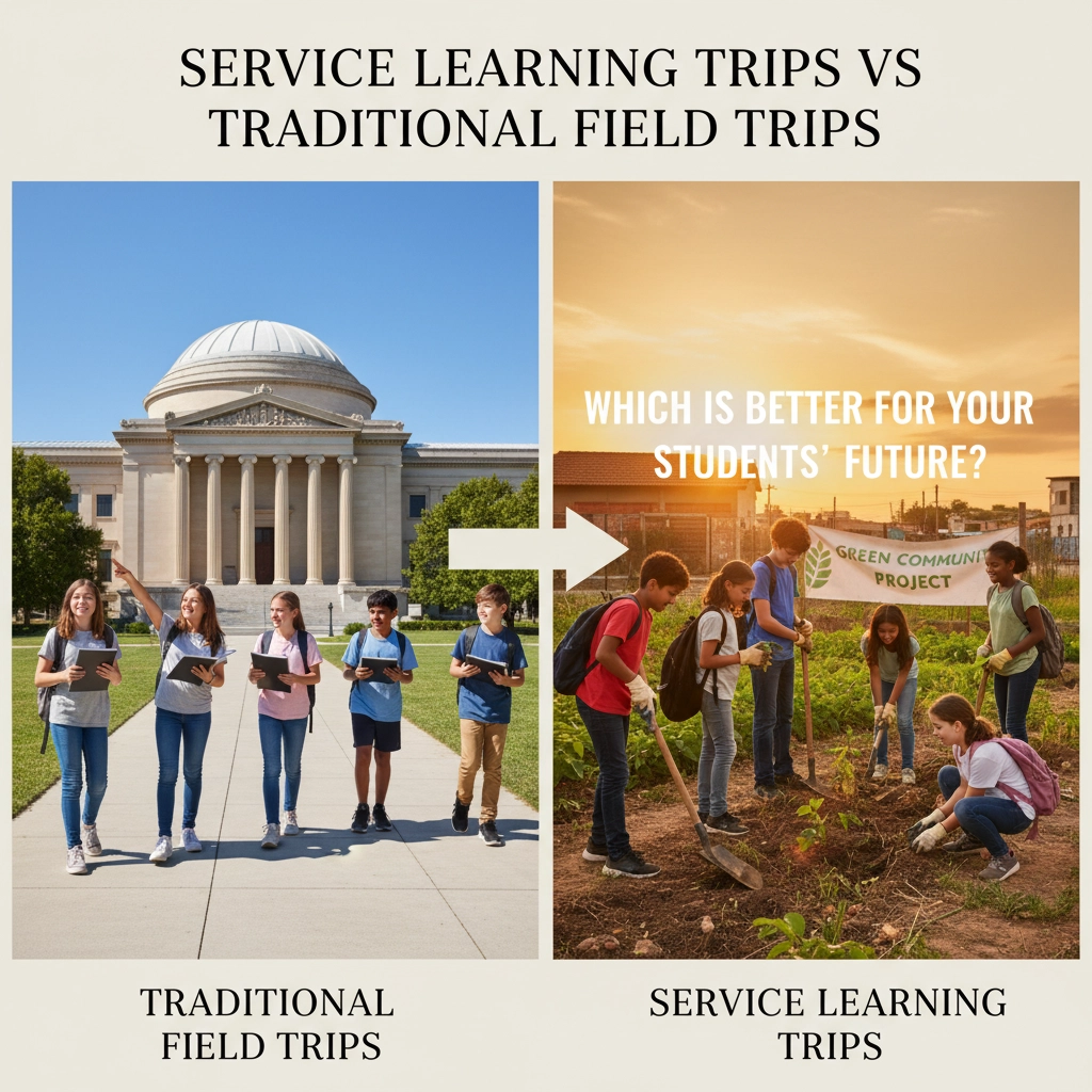 Service Learning Trips vs Traditional Field Trips: Which Is Better for Your Students Future?