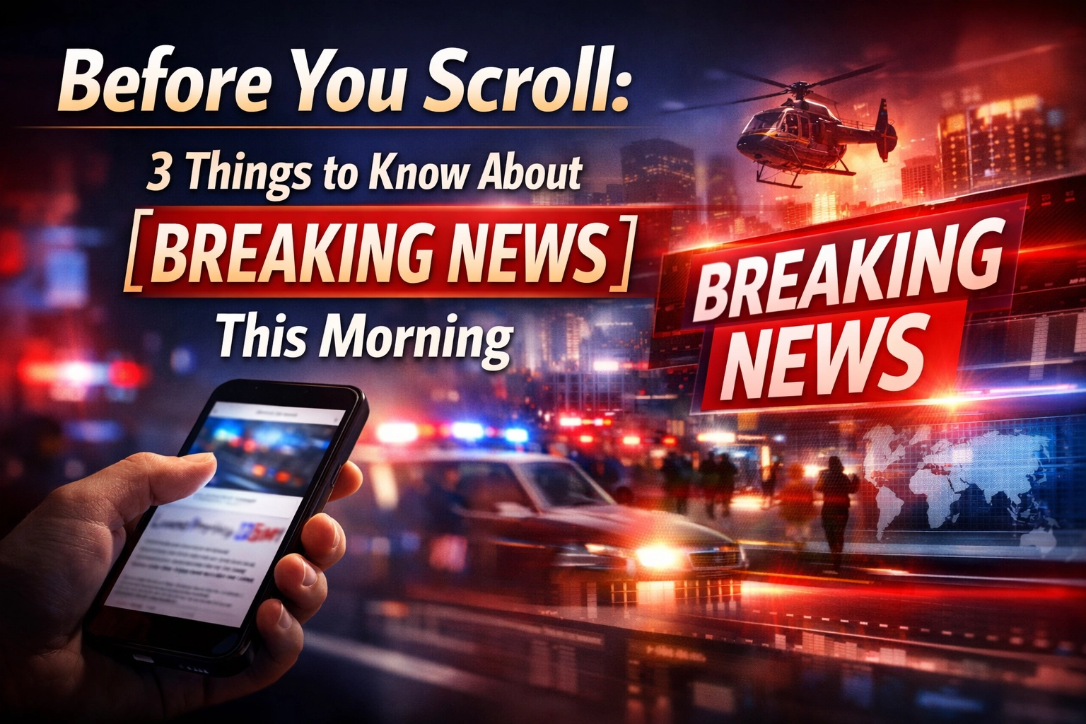 [HERO] Before You Scroll: 3 Things to Know About [Breaking News] This Morning