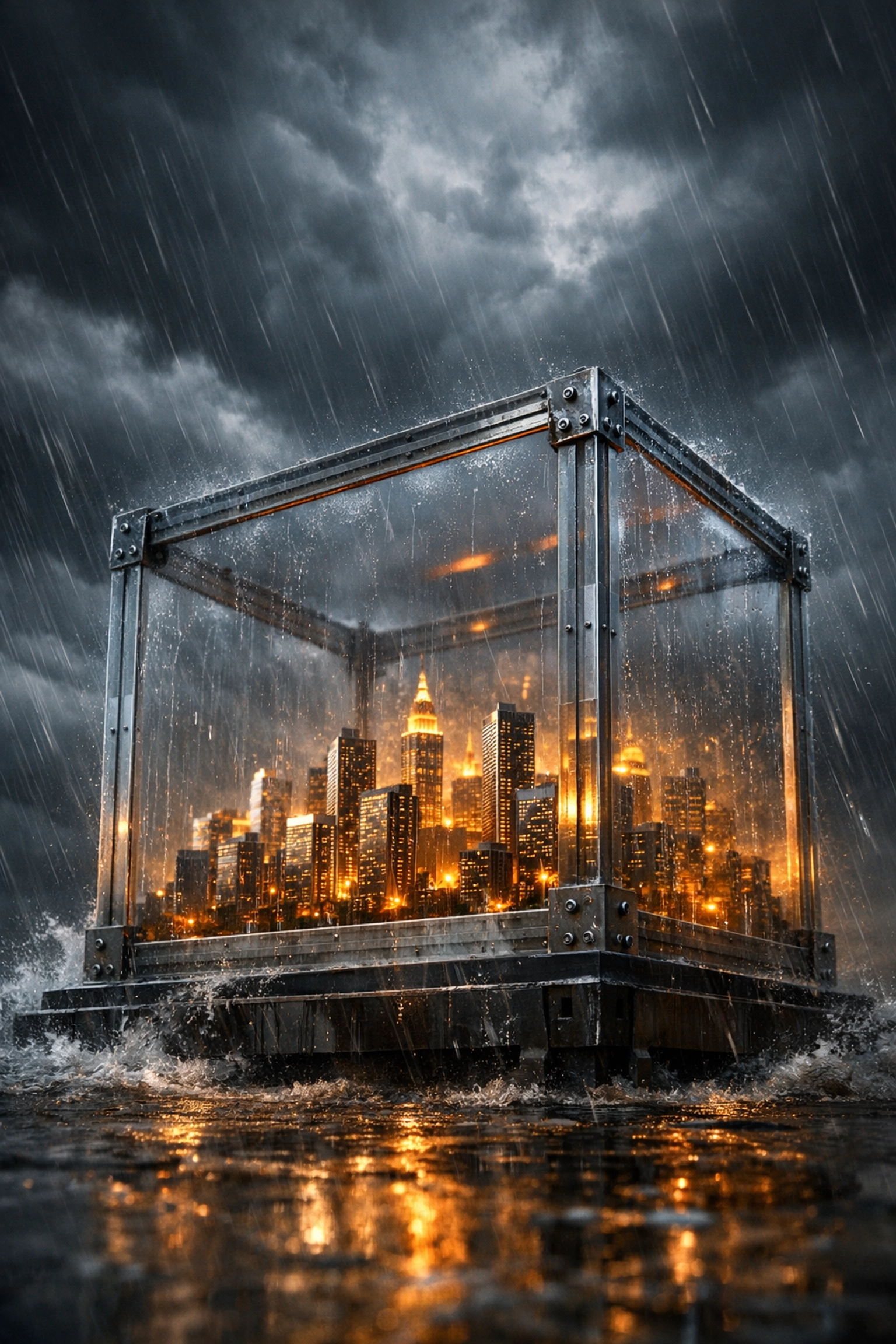 Portfolio stress testing concept showing financial resilience under adverse market conditions