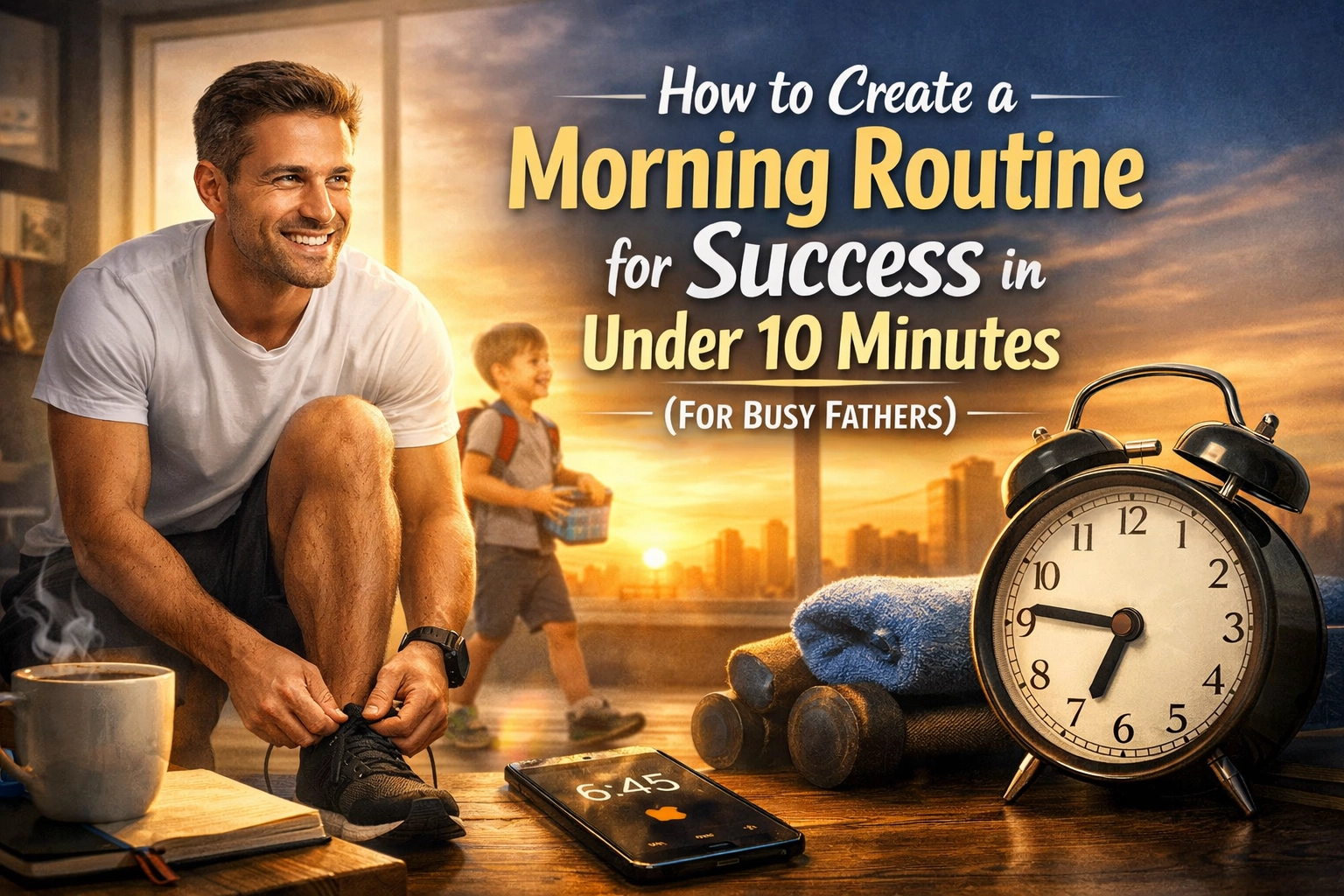 [HERO] How to Create a Morning Routine for Success in Under 10 Minutes (For Busy Fathers)