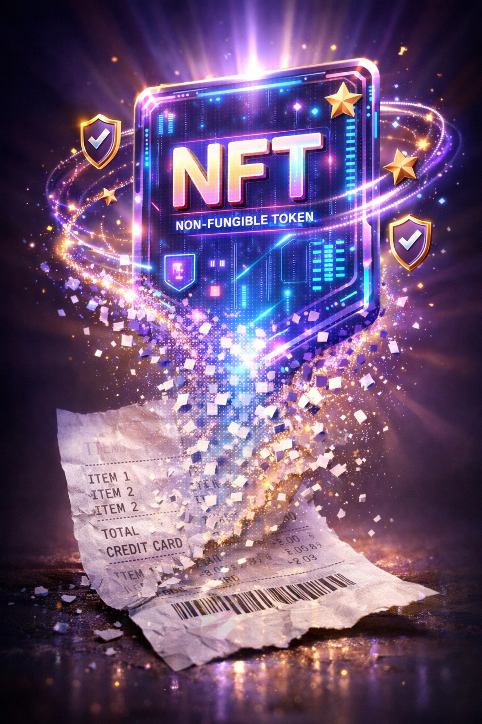 NFT receipt transforming from paper receipt into blockchain-based digital payment verification