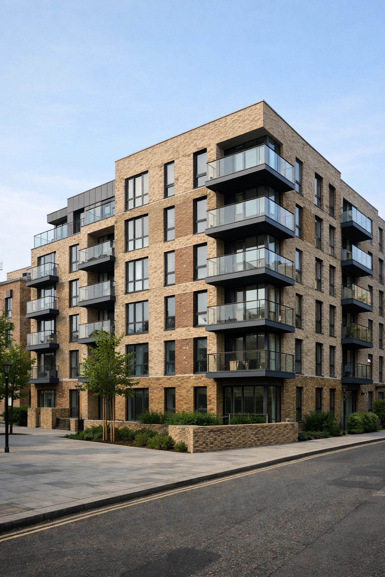 A finished modern residential project in East London showcasing successful project management and design.