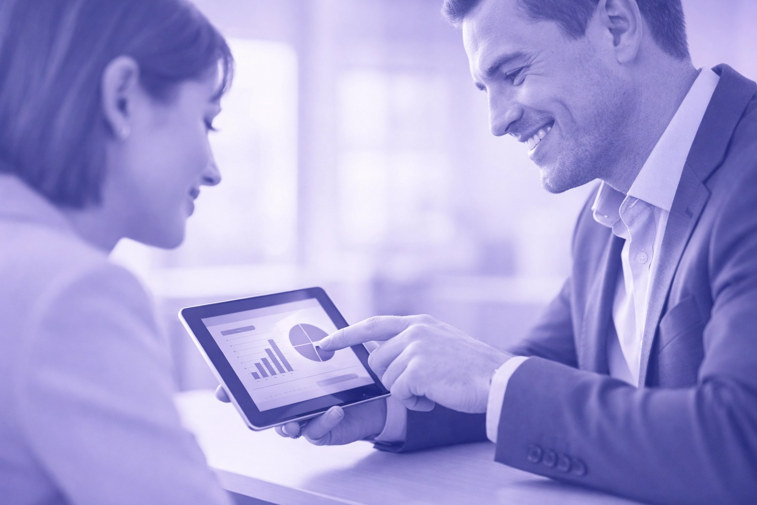 Professional review of transparent bad credit loan terms on a digital tablet.