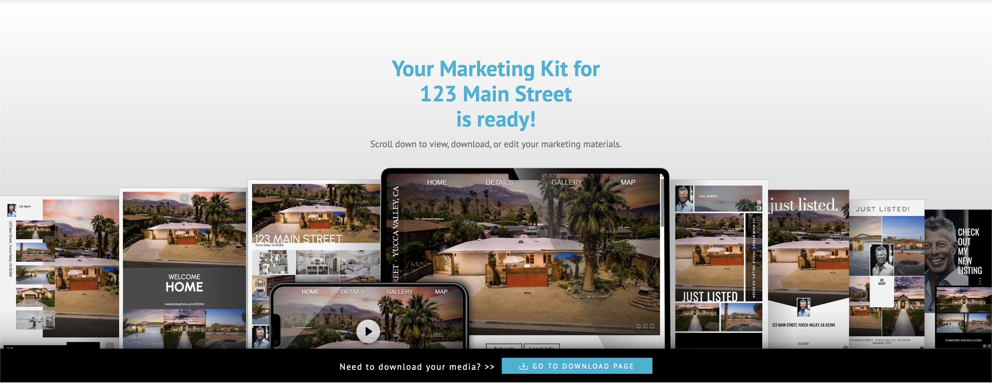 Hero - Twilight Exterior Palm Springs Modern Home