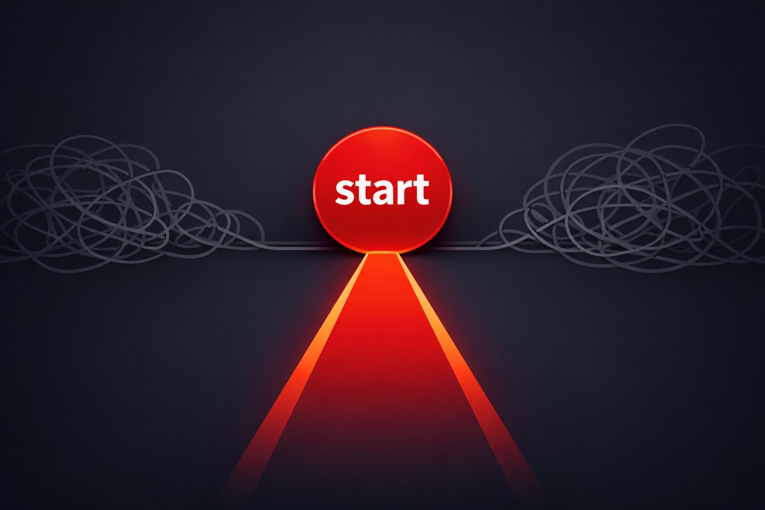 Illustration showing a simple path to a lead capture button to reduce website form friction.