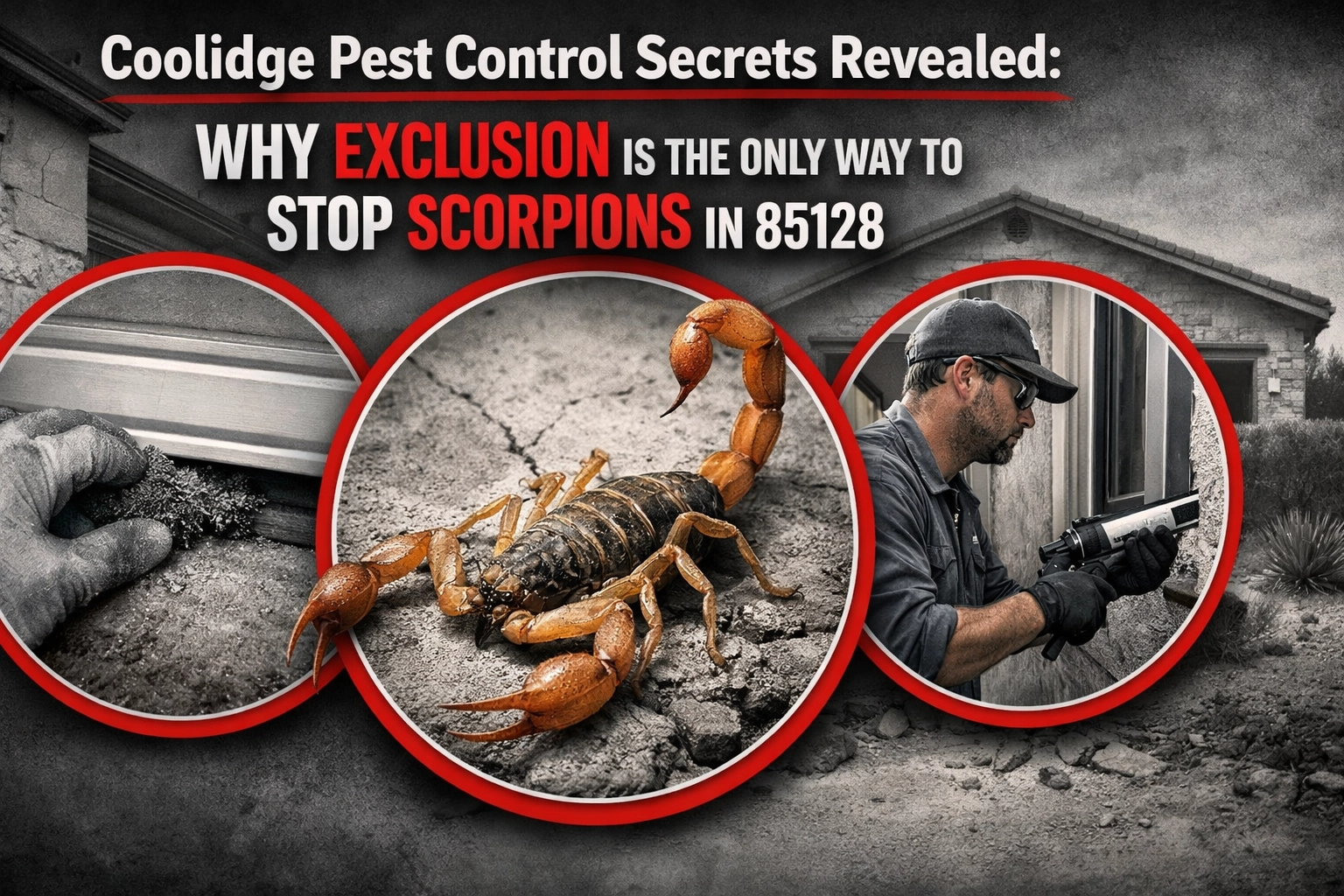 [HERO] Coolidge Pest Control Secrets Revealed: Why Exclusion is the Only Way to Stop Scorpions in 85128